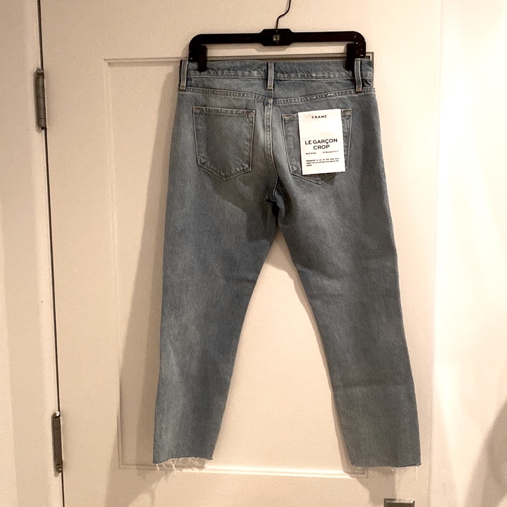 FRAME Denim Le Garcon Crop in Clash CURRENT FRAME BEST SELLER Style - Picture 7 of 9